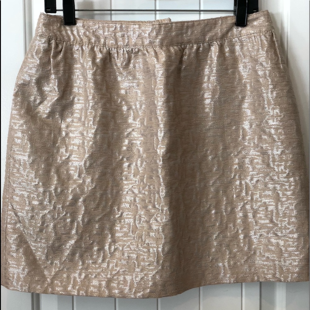 Ann Taylor Loft Metallic Mini Skirt